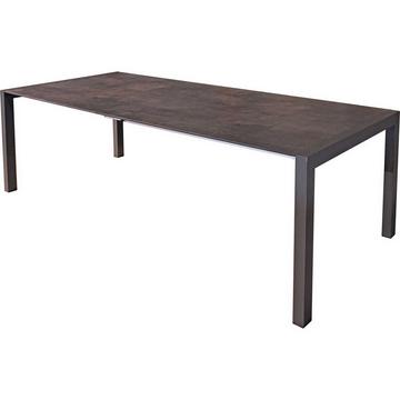 Table à rallonge de jardin Sophia brun foncé 160-267x92