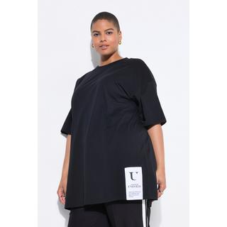 Studio Untold Oversized Halbarm T-Shirt mit Saumpatch  