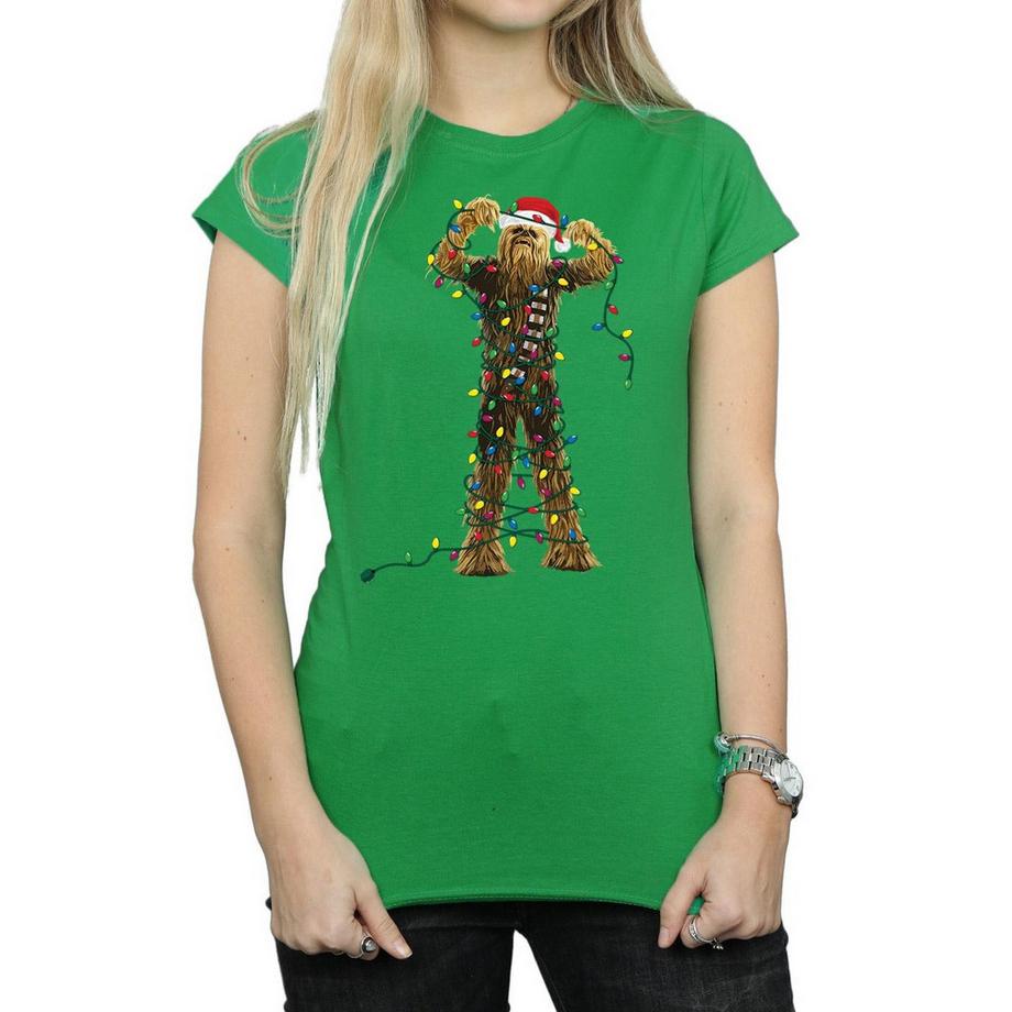 STAR WARS Star Wars Chewbacca Luci di Natale T-Shirt  