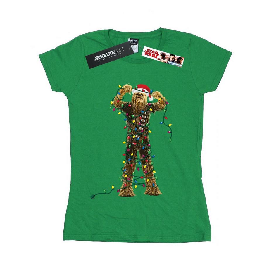 STAR WARS Star Wars Chewbacca Luci di Natale T-Shirt  