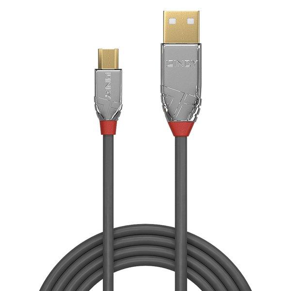 LINDY  36650 cavo USB 0,5 m USB 2.0 USB A Micro-USB B Grigio 