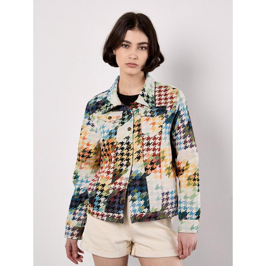 APRICOT Veste Motif Pied-de-poule Coloré  