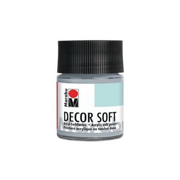 Marabu Decor Soft peinture acrylique 50 ml Gris Bouteille Pot en verre