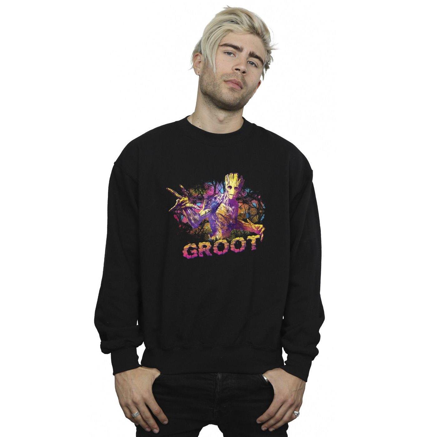 MARVEL  Guardians Of The Galaxy Abstract Groot Sweatshirt 