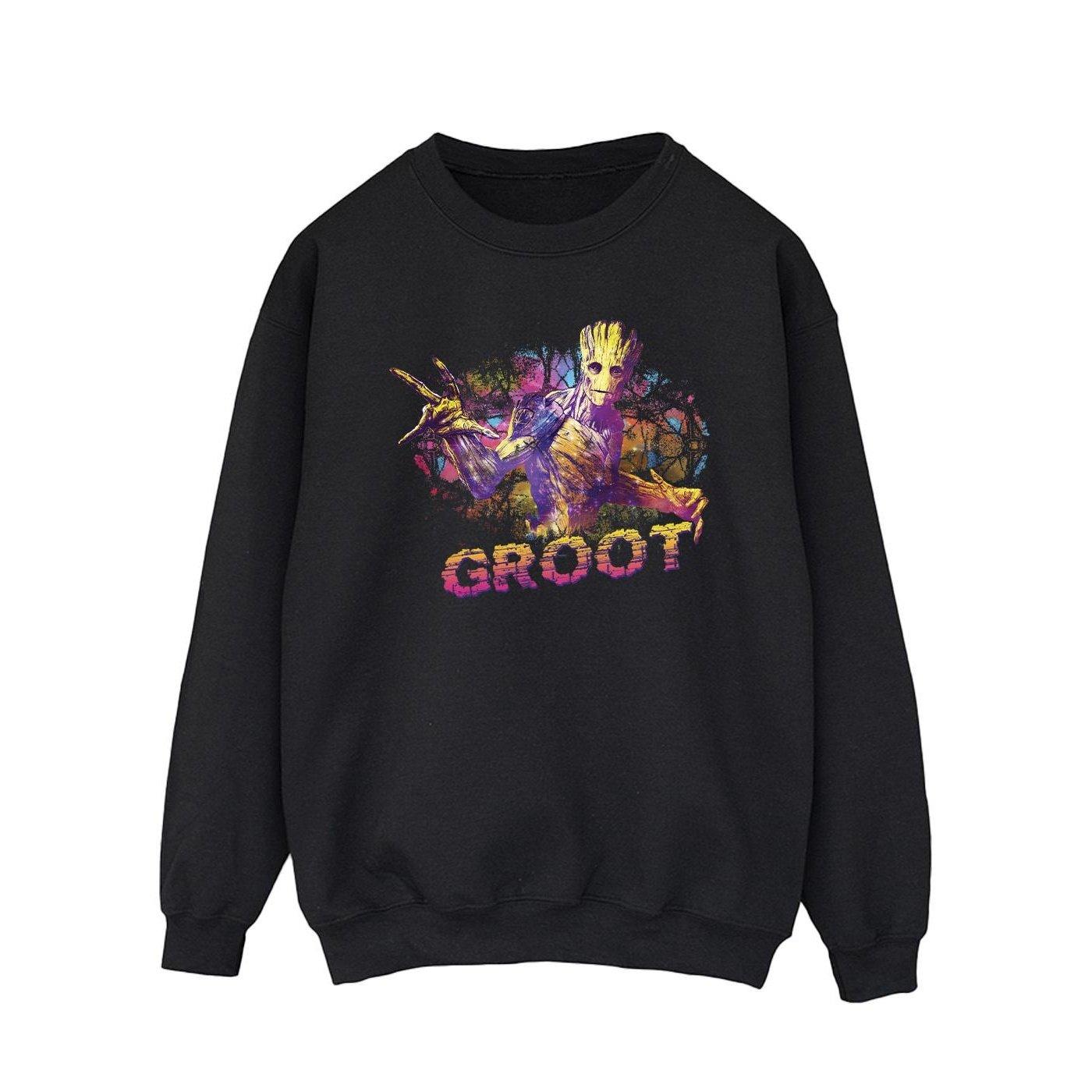 MARVEL  Guardians Of The Galaxy Abstract Groot Sweatshirt 