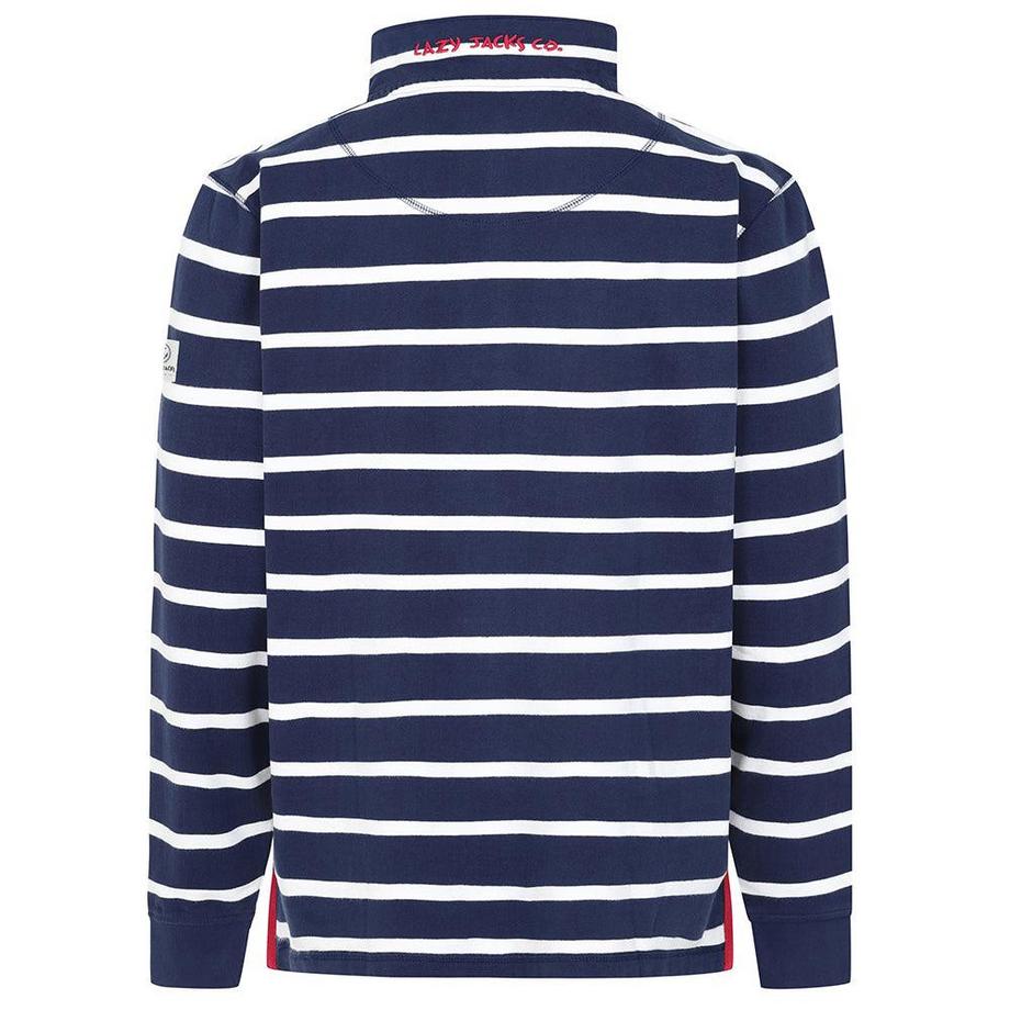 Lazy Jacks Felpa a righe con cerniera corta  