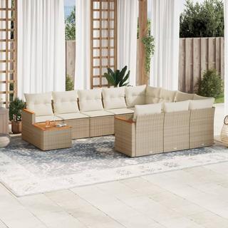 VidaXL set divano da giardino Polirattan  