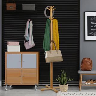 B2X Kleiderbügel aus Bambus mit 12 Haken  