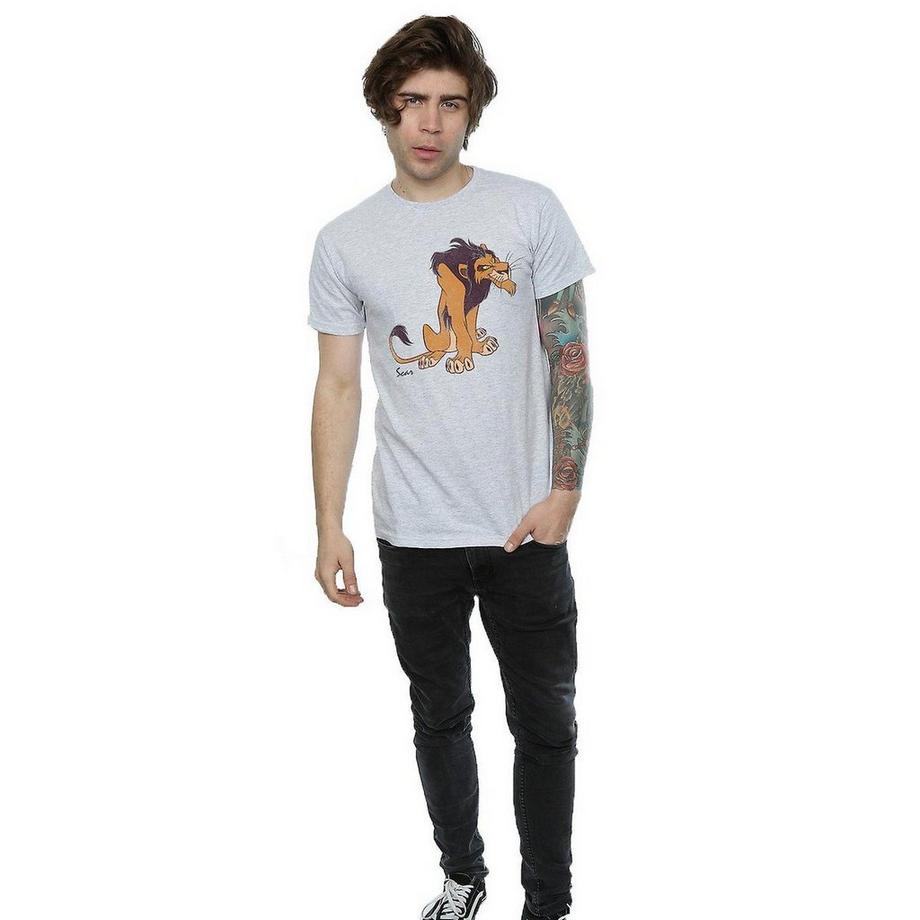 The Lion King T-Shirt Classica Stampa Scar  