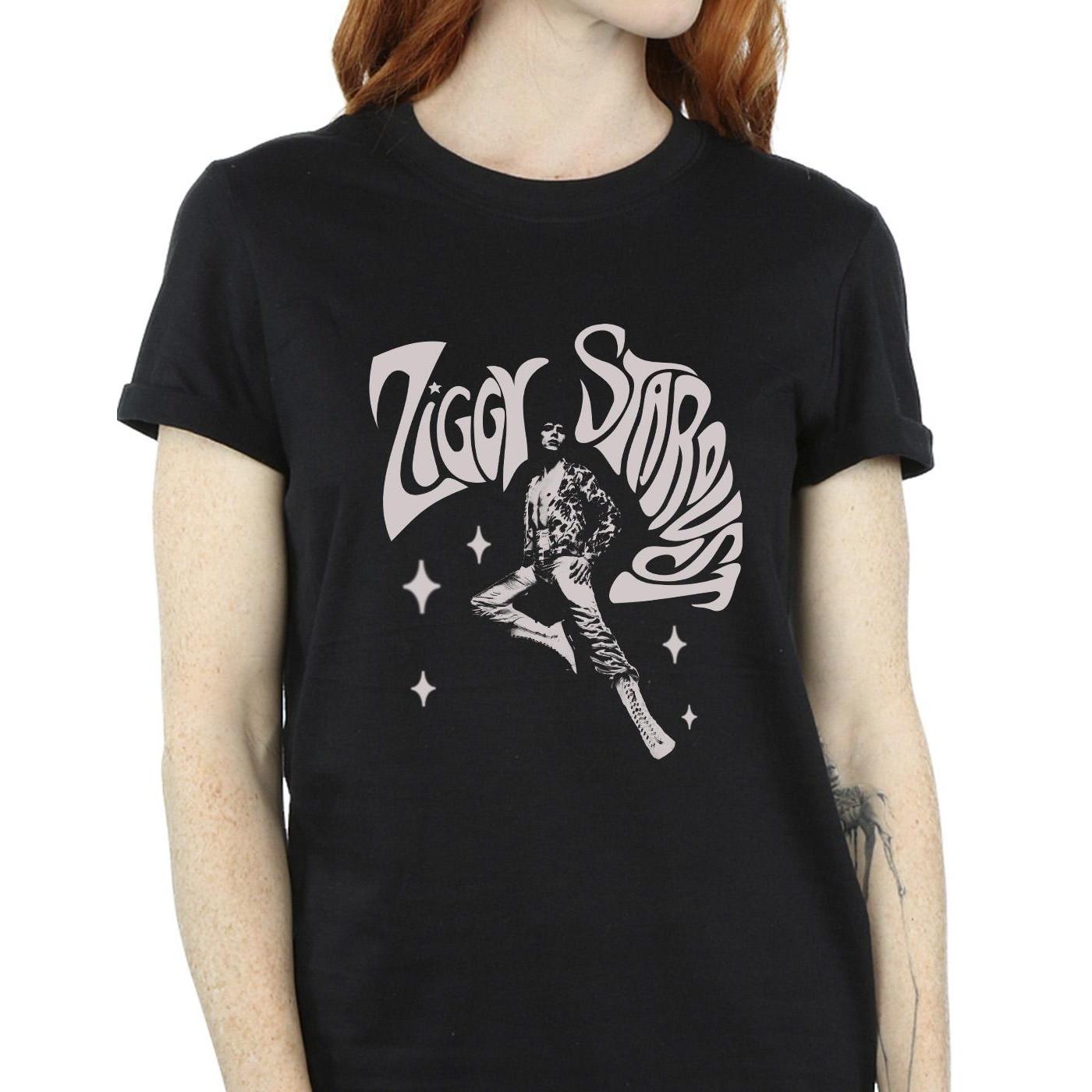David Bowie Ziggy Stardust Grafikdruck T-Shirt  