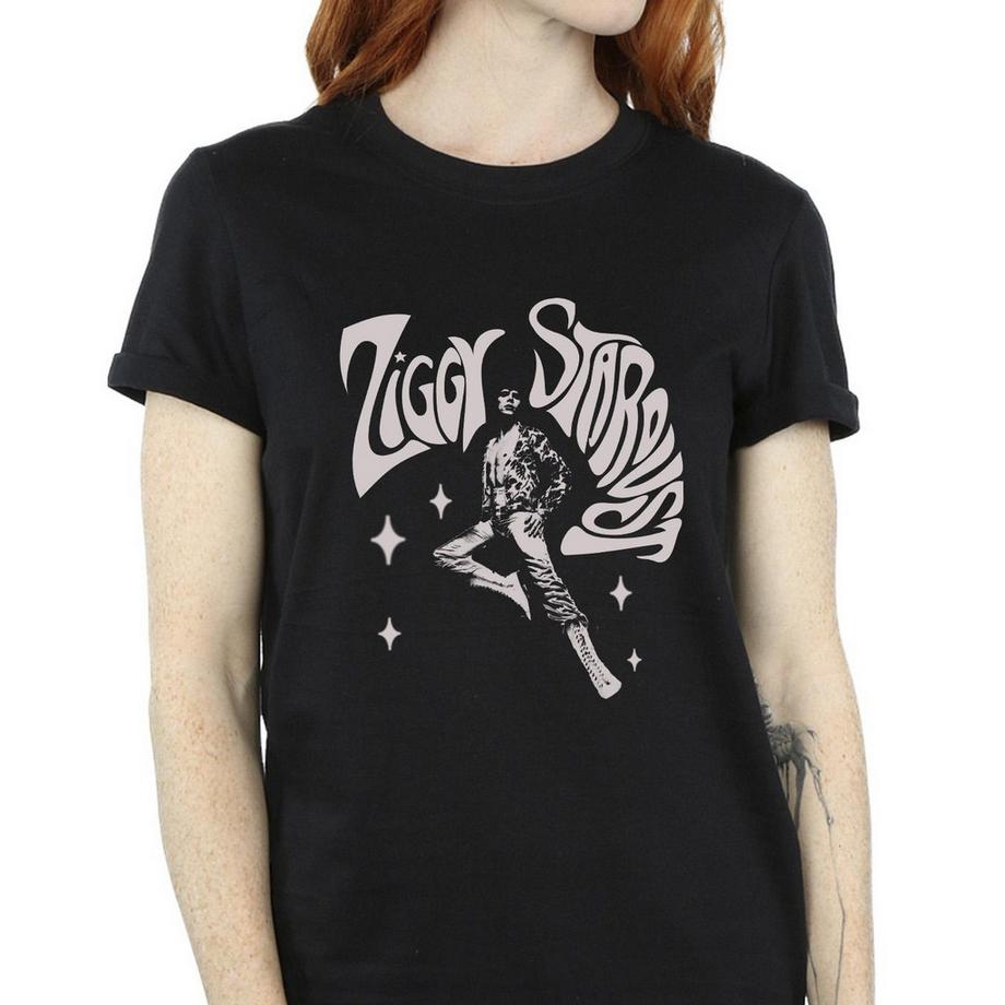 David Bowie Ziggy Stardust T-Shirt à Imprimé Graphique  