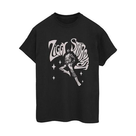 David Bowie Ziggy Stardust Grafikdruck T-Shirt  