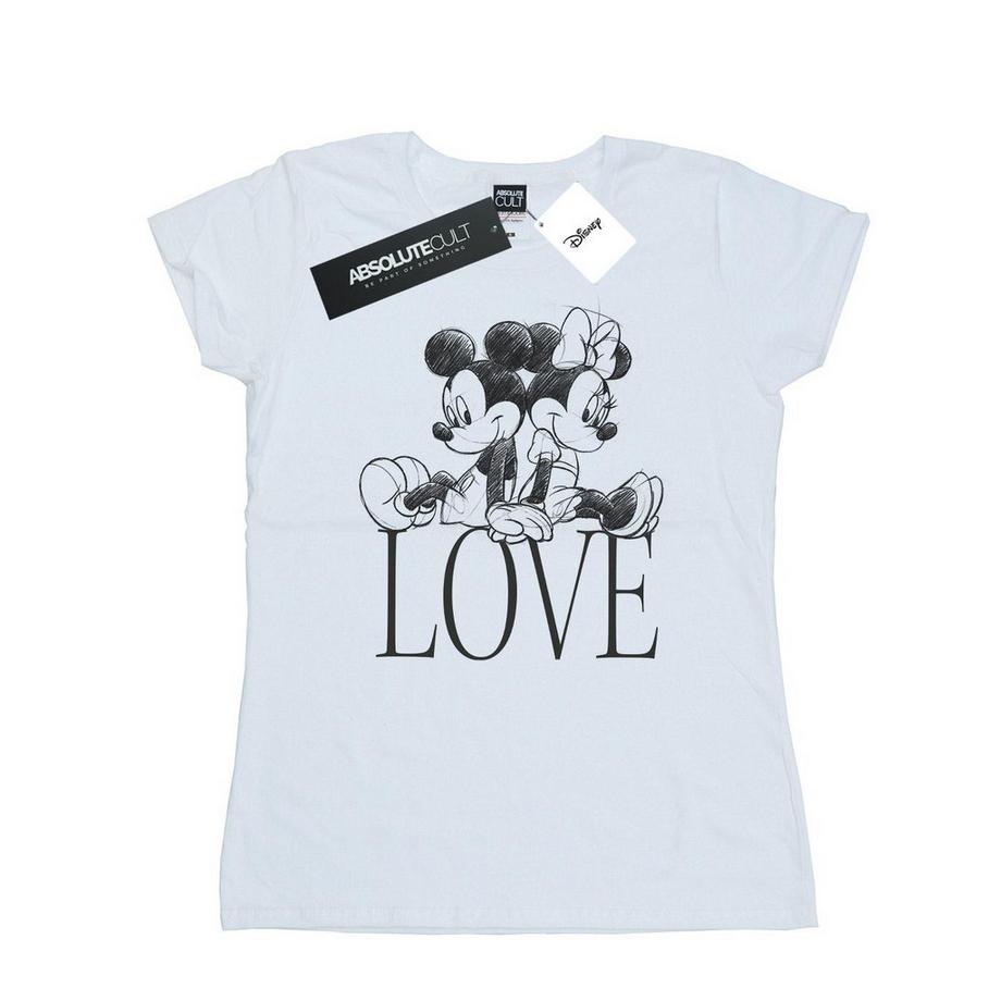 Disney Mickey und Minnie Love Grafik T-Shirt  