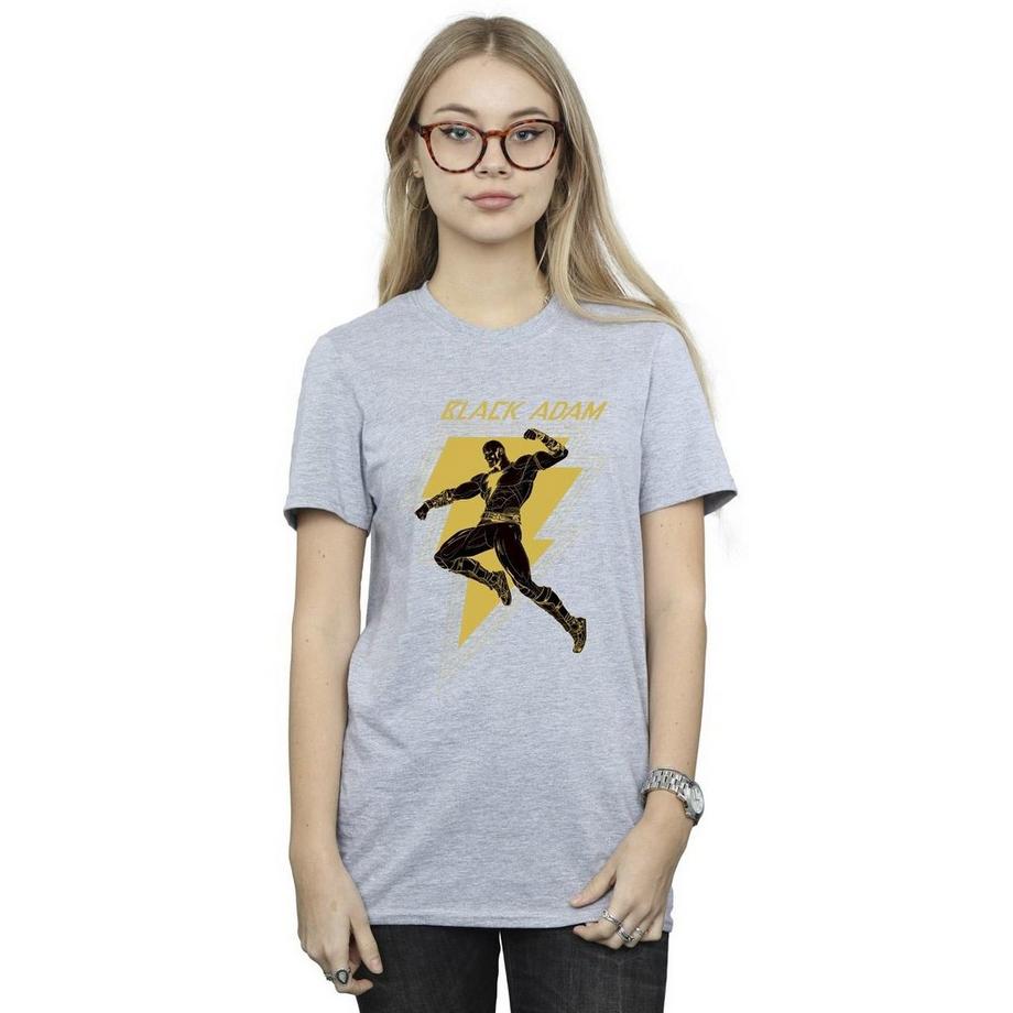 DC COMICS Black Adam T-Shirt Stampa Grafica  