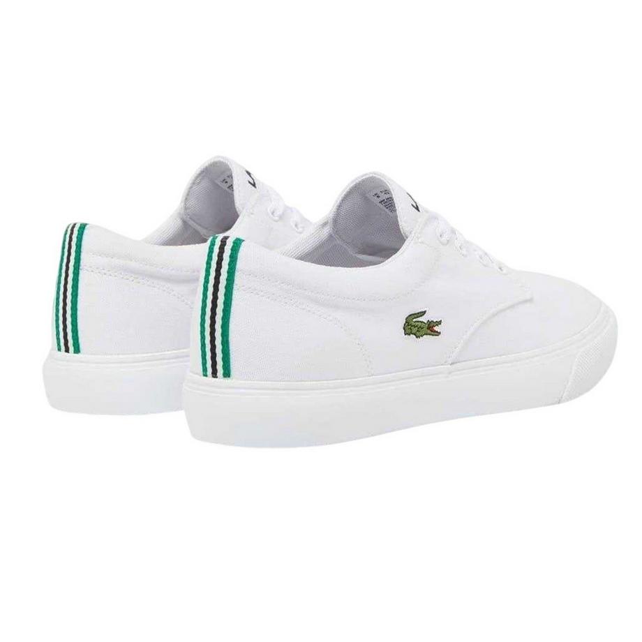 LACOSTE Canvas Sneaker mit flacher Sohle  