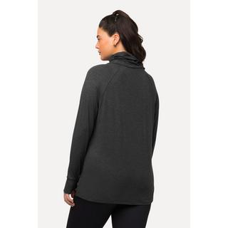 Ulla Popken  Sweater, Loop, Rundhals, Langarm, extraweich, Daumenloch 