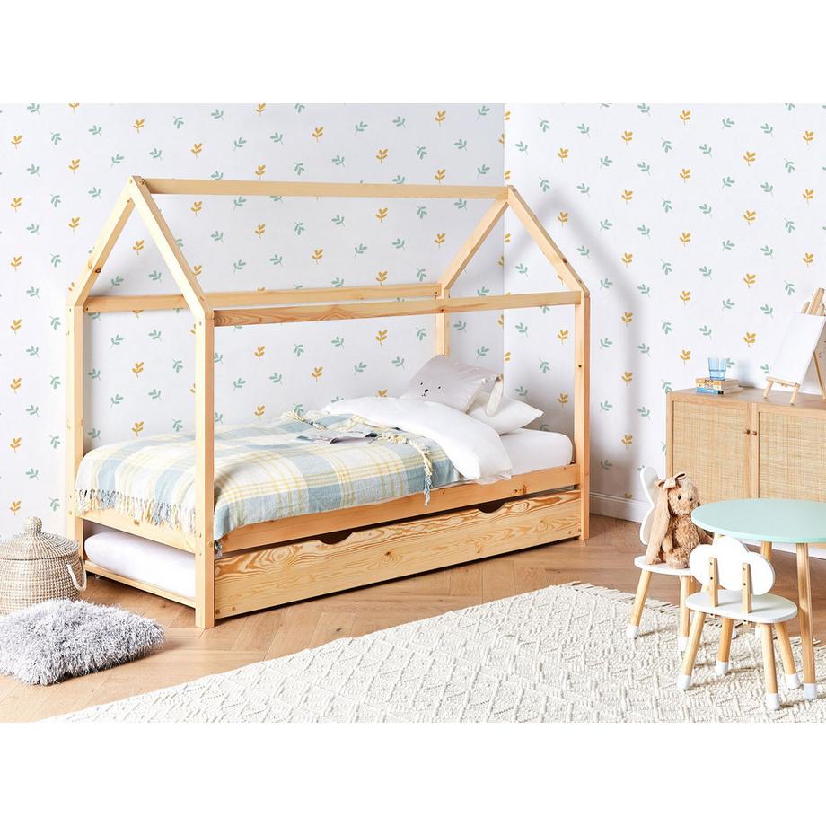 Beliani Letto estraibile per bambini en Legno di pino Moderno CRILLON  