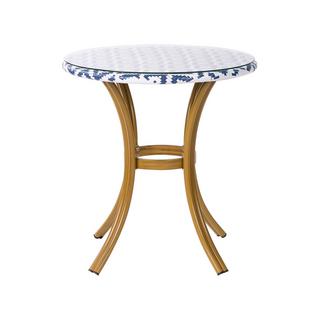 Beliani Table de jardin en Polyrotin Boho RIFREDDO  