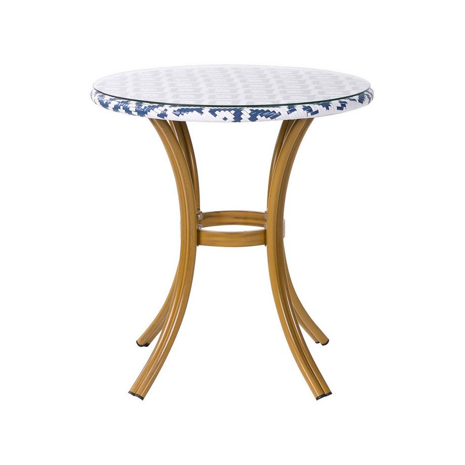Beliani Table bistrot en Polyrotin Boho RIFREDDO  