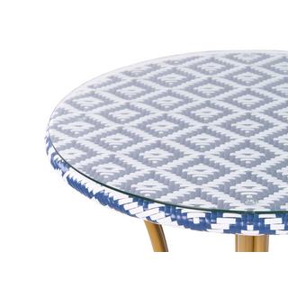 Beliani Table de jardin en Polyrotin Boho RIFREDDO  