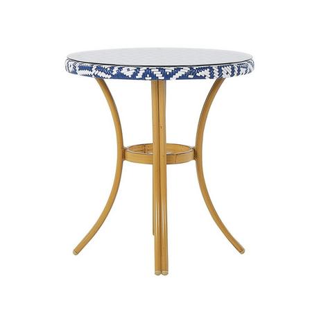 Beliani Table de jardin en Polyrotin Boho RIFREDDO  