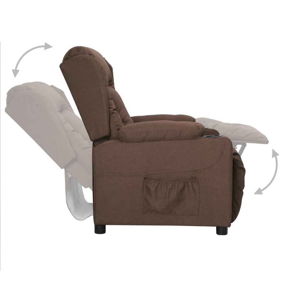 VidaXL Fauteuil inclinable tissu  