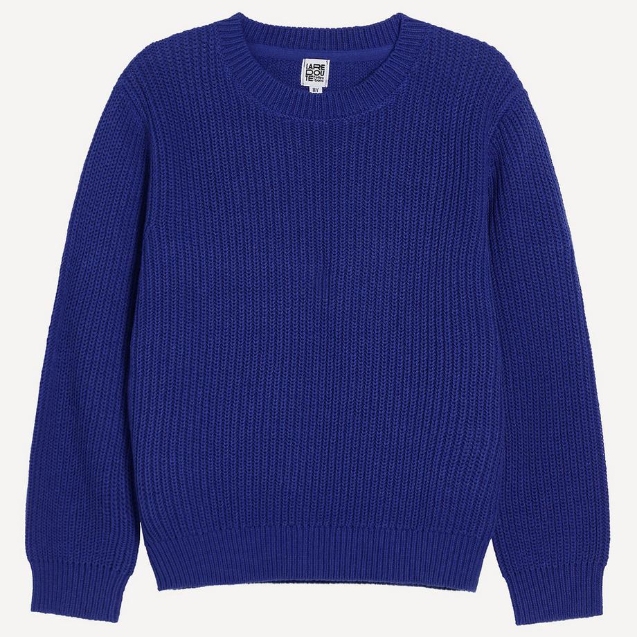 La Redoute Collections  Pull col rond en maille côtelée 