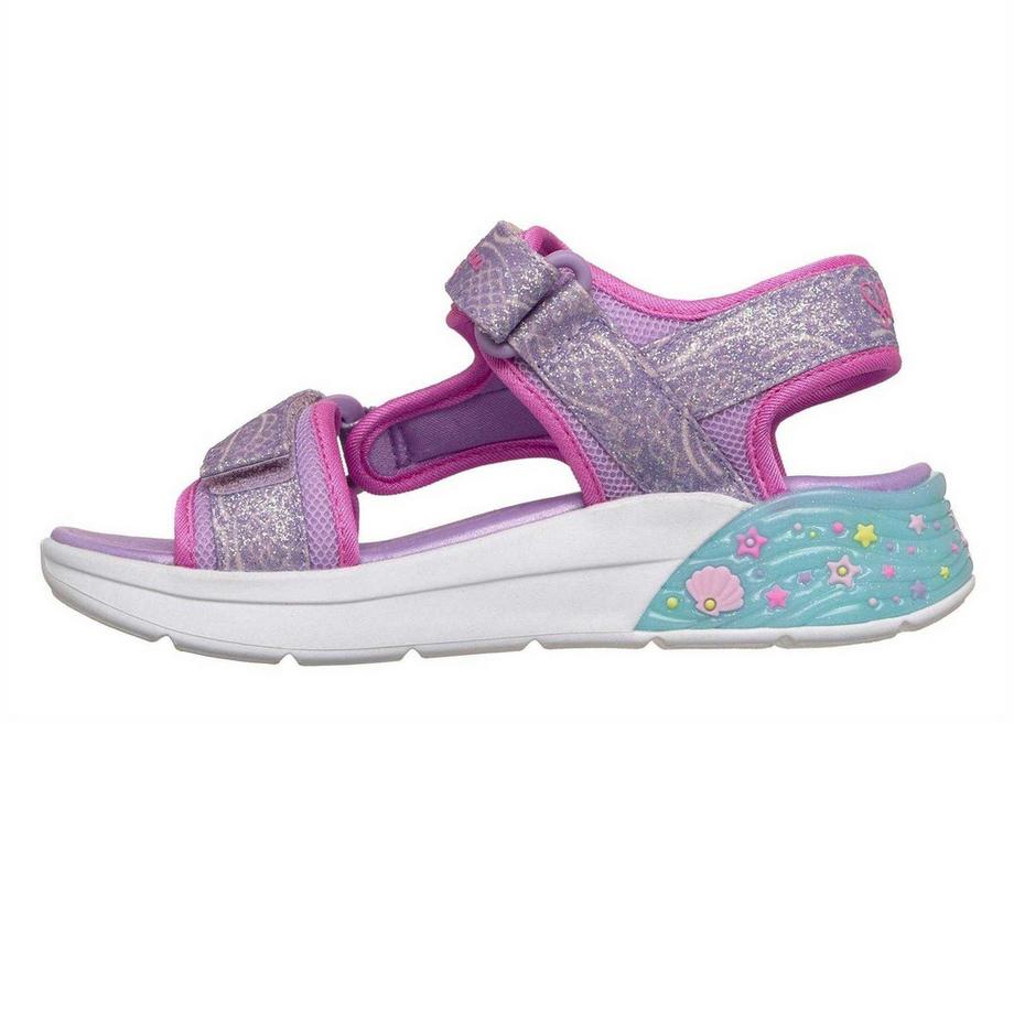 SKECHERS Meerjungfrau Glitzer Flache Sandalen  