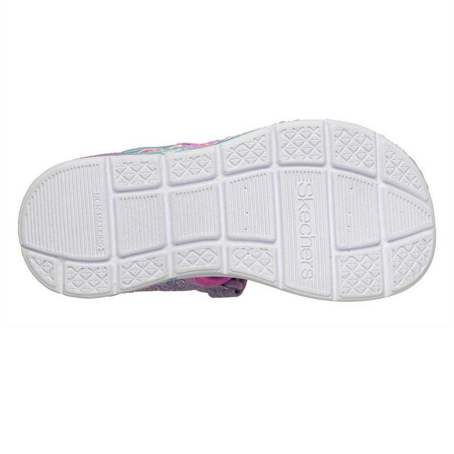 SKECHERS Meerjungfrau Glitzer Flache Sandalen  