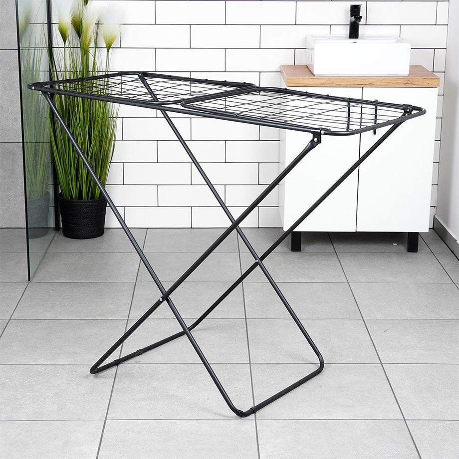 B2X  Étendoir extensible intérieur/extérieur en métal noir 