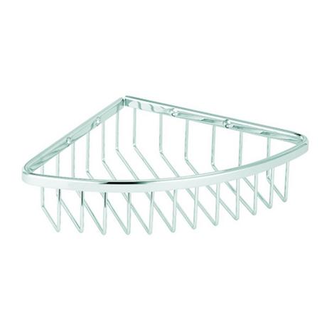 diaqua Drahtseifenschale dreieckig Messing verchromt  