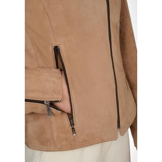 RICANO  Lederjacke Abby, Bikerjacke aus Veloursleder 