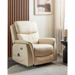 Beliani Fauteuil massant en Cuir PU Moderne GLORIE  