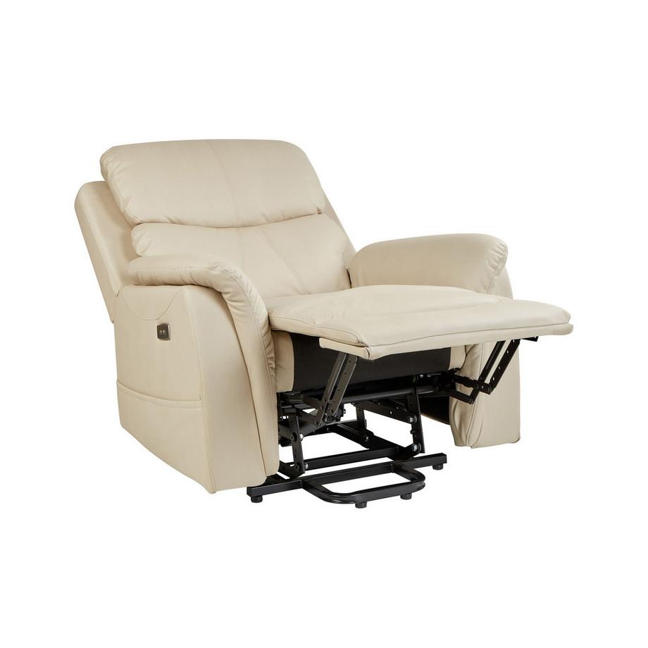 Beliani Sedia reclinabile elettrica en Ecopelle vegana Moderno GLORIE  