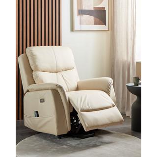 Beliani Fauteuil massant en Cuir PU Moderne GLORIE  