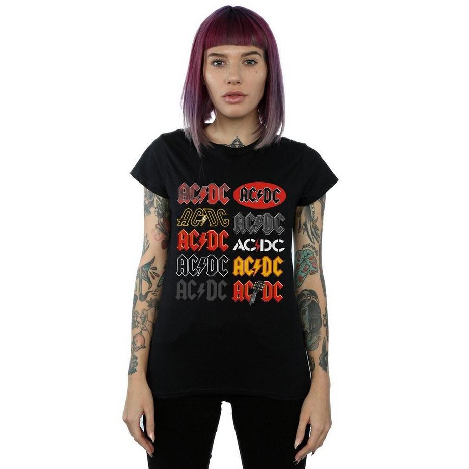AC/DC ACDC Logo Print T-Shirt  