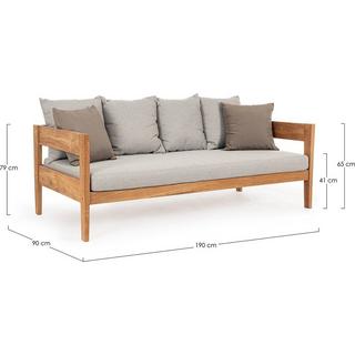 mutoni Gartensofa Kobo natur  