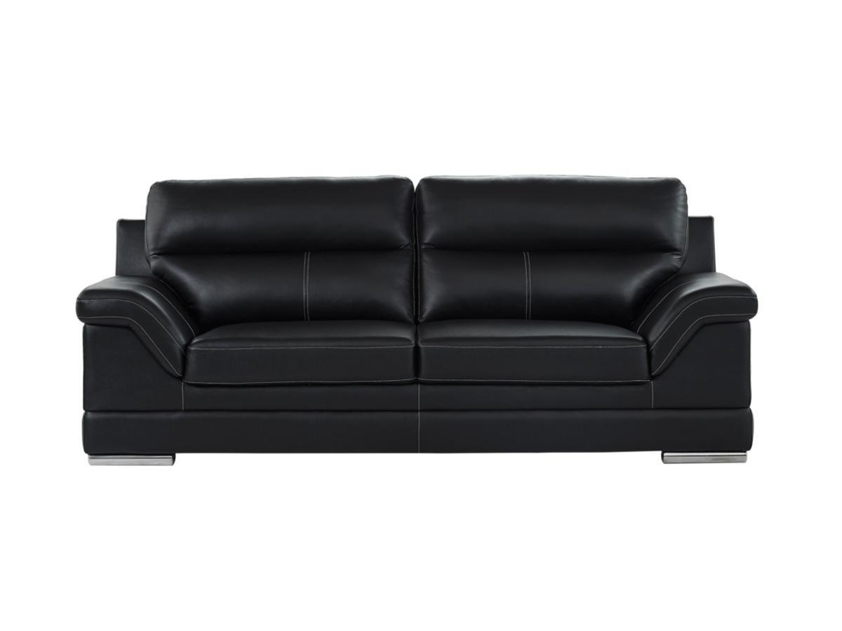 Vente-unique Ledersofa 3Sitzer Büffelleder MONIKA  