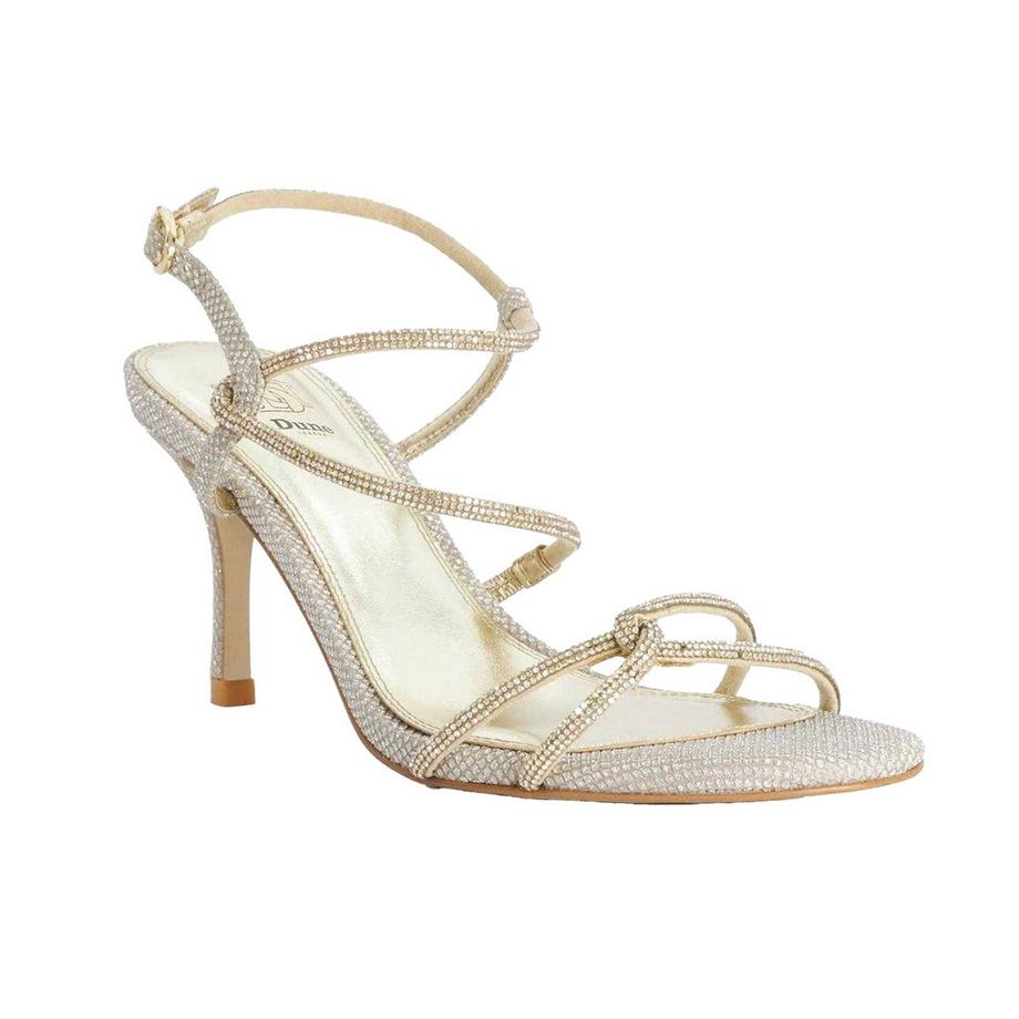 Dune London Milos Sandalen mit Trägern und Absatz  