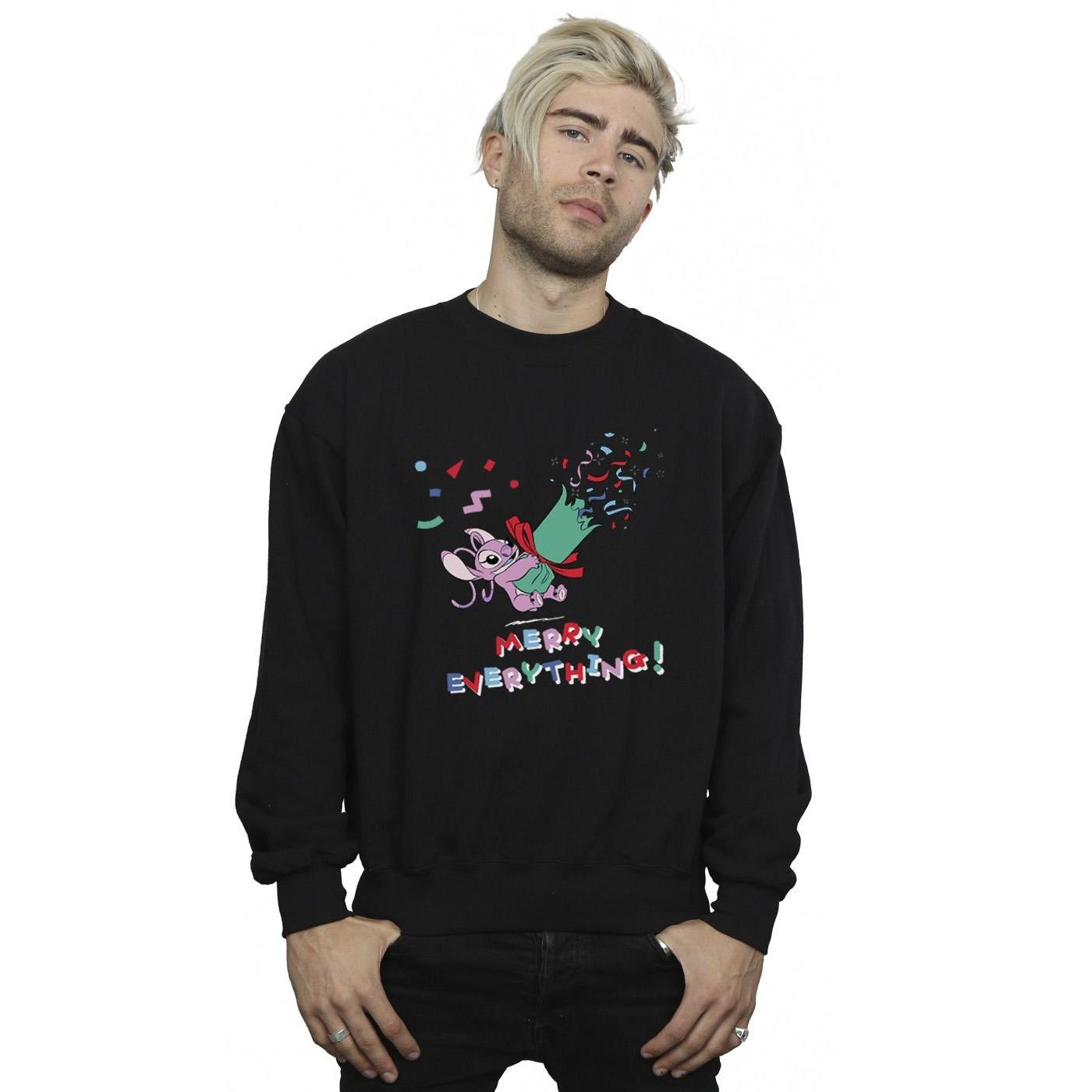 Disney  Lilo And Stitch Angel Merry Everything Sweatshirt 