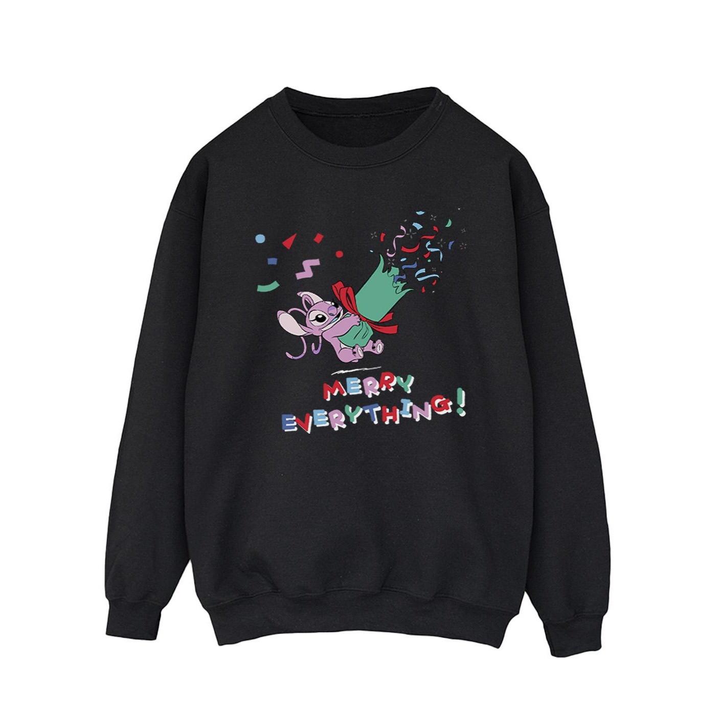 Disney  Lilo And Stitch Angel Merry Everything Sweatshirt 