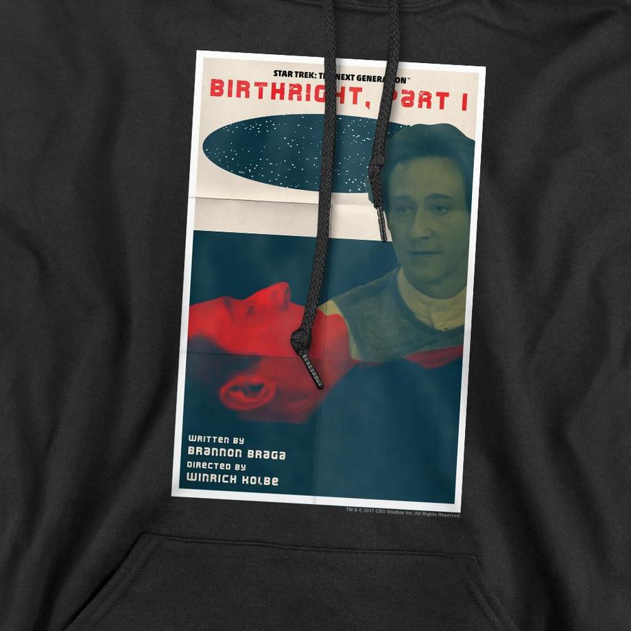 Star Trek The Next Generation Season 6 Episode 16 Felpa con cappuccio  