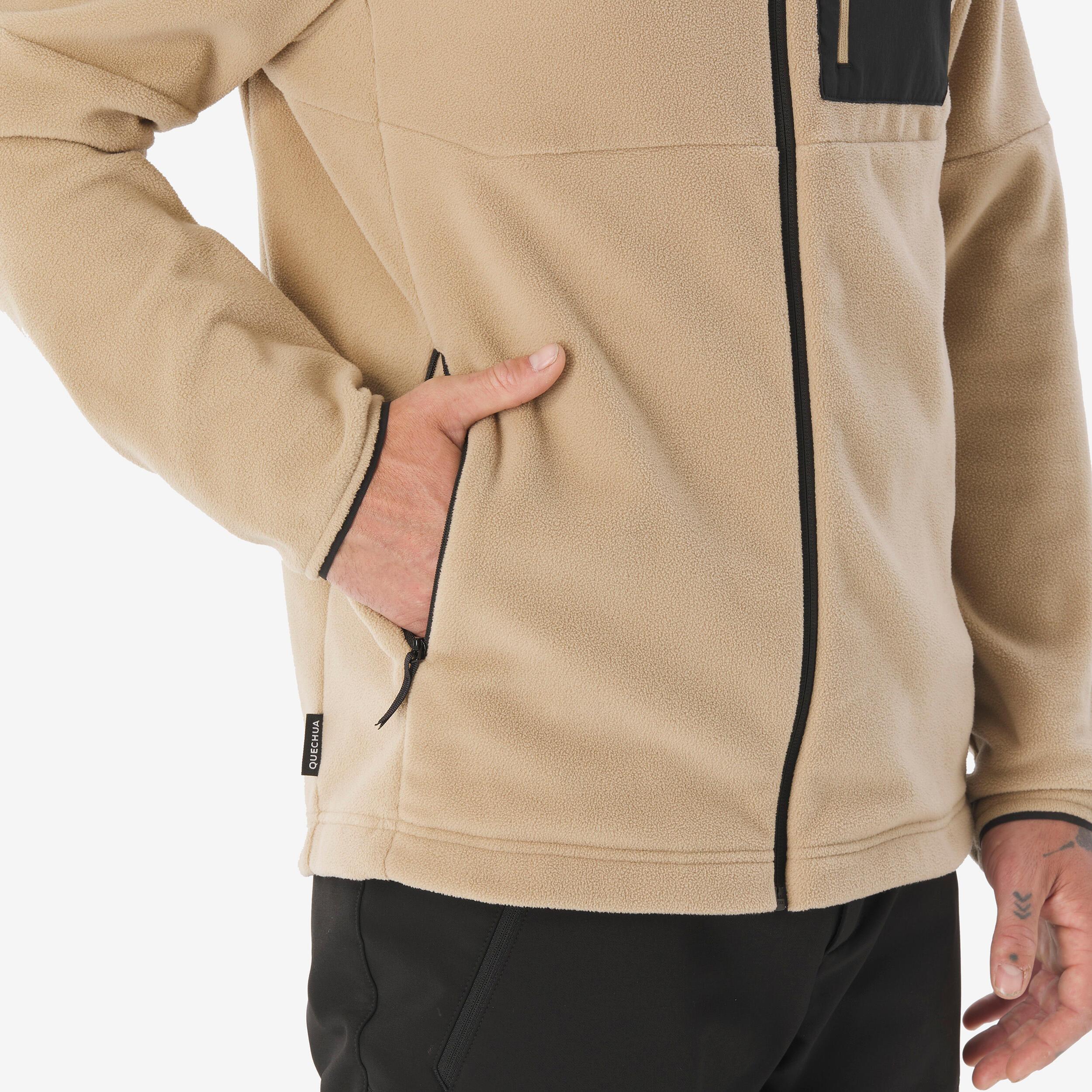 QUECHUA Fleecejacke mit durchgehendem Reissverschluss für Bergwanderungen  