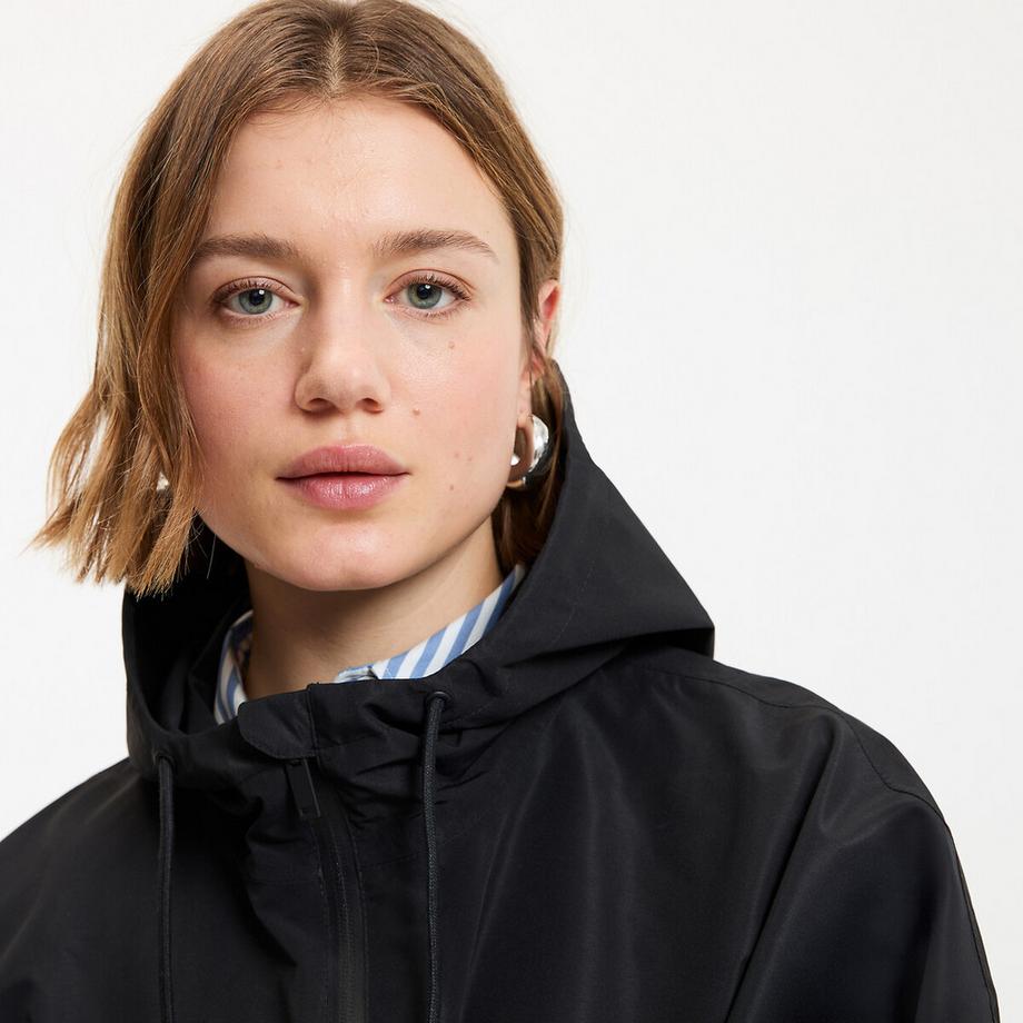 La Redoute Collections Oversize Maxi Long Windbreaker mit Kapuze  