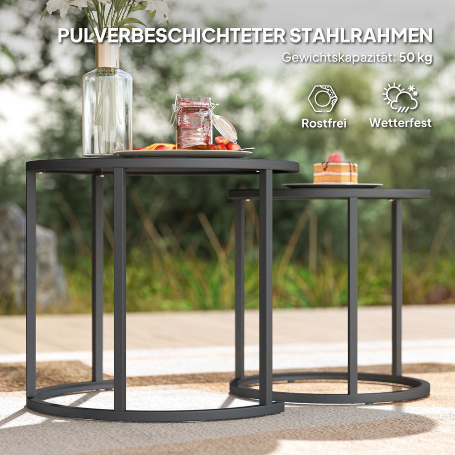 Outsunny Gartentisch Set  