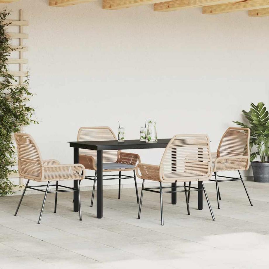 VidaXL Garten essgruppe poly-rattan  
