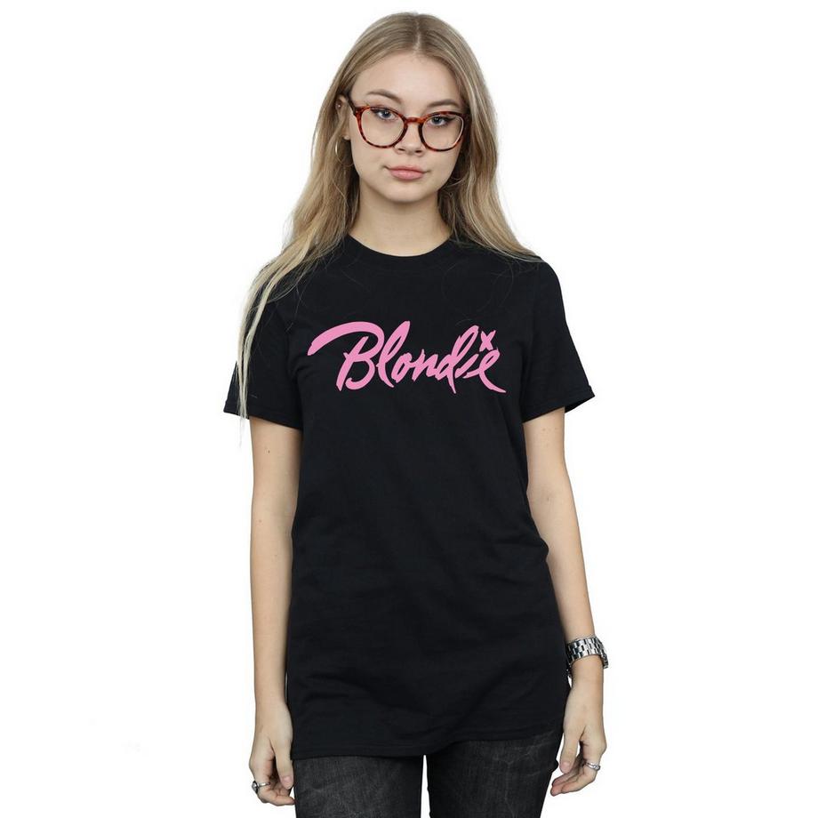 Blondie Logo Boyfriend Fit T-Shirt  