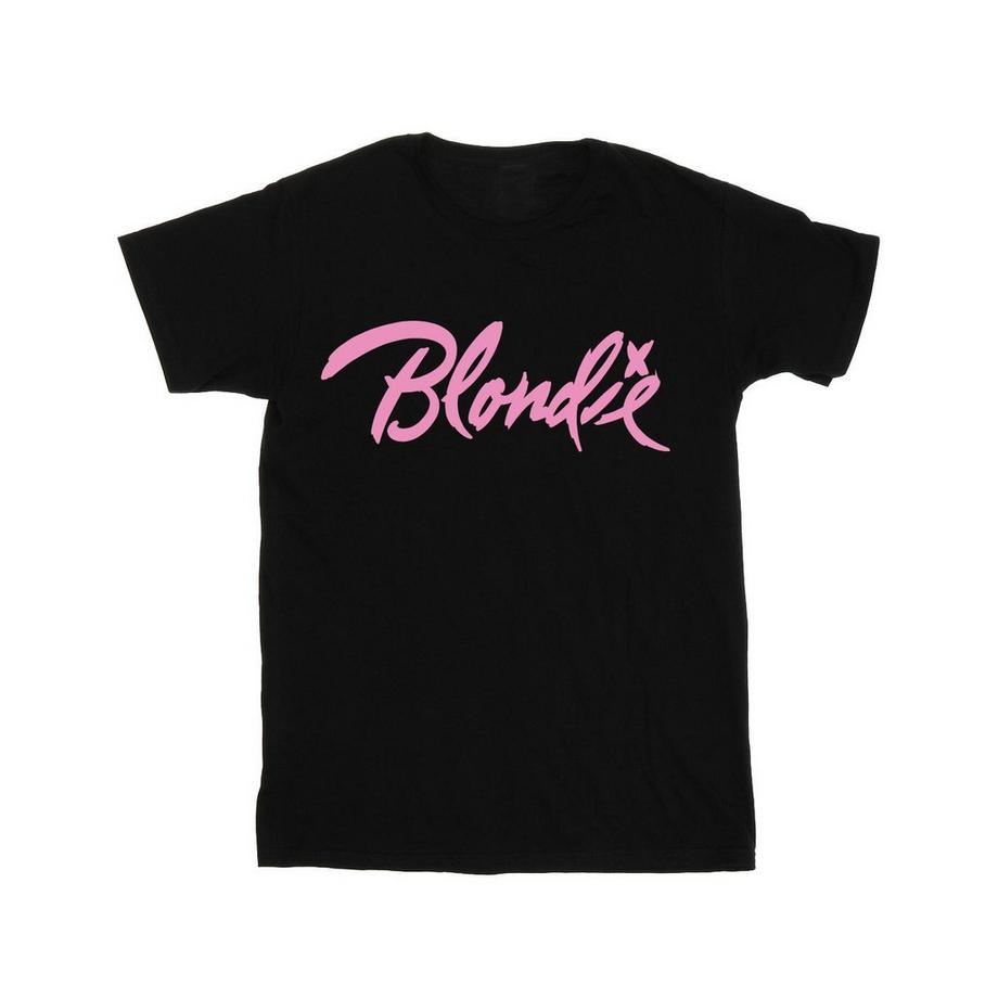 Blondie Logo Boyfriend Fit T-Shirt  