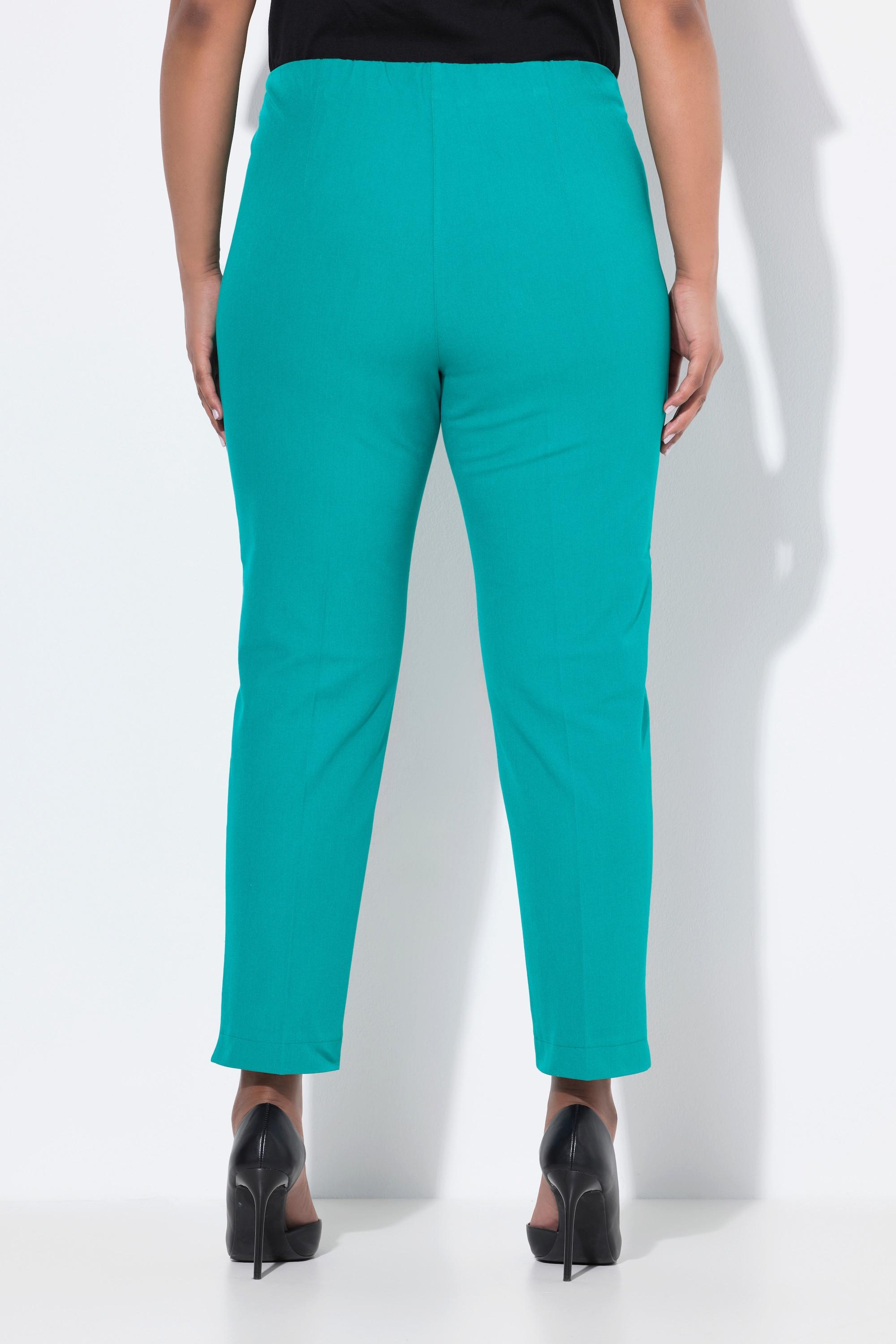 Ulla Popken Pantaloni 7/8 Gamba Slim Vita Elastica  