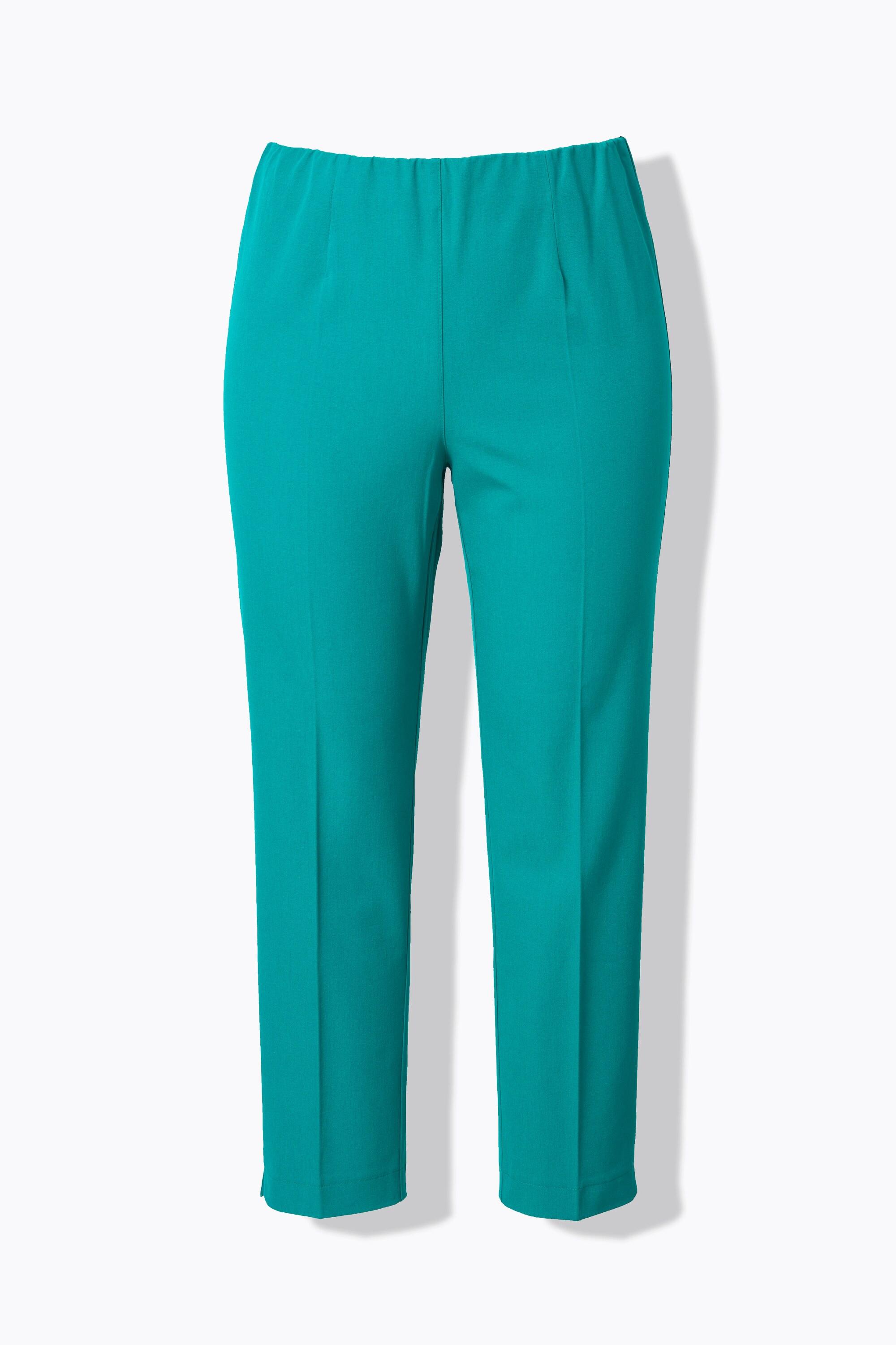 Ulla Popken Pantaloni 7/8 Gamba Slim Vita Elastica  